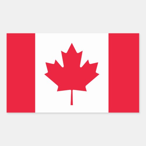 Classic Canada Flag Rectangular Sticker