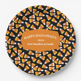 Classic Candy Corn Halloween Party Paper Plates