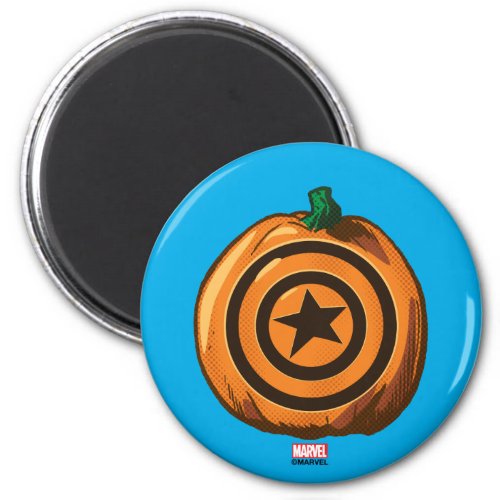 Classic Captain America Logo Jack_o_lantern Magnet