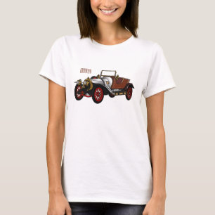 Classic car 1920 cartoon illustration T-Shirt