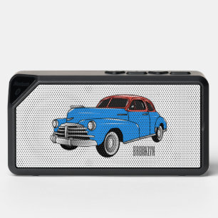 Classic car 1948 cartoon illustration bluetooth speaker