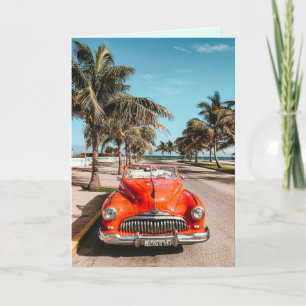 CLASSIC CAR 1950S HELLO ALL OCCASION CARDS