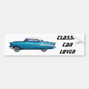 Classic car 1957 Chevy BelAire Bumper Sticker