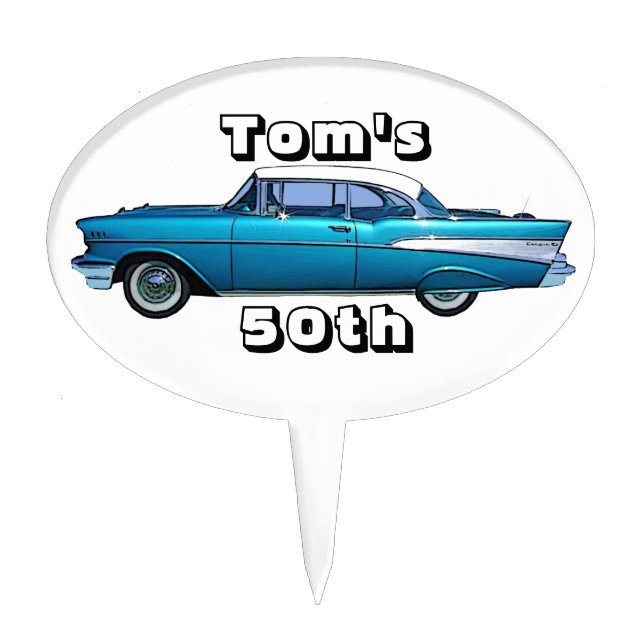 Classic car 1957 Chevy BelAire custom cakepick (Front)