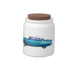 Classic Car 1957 Chevy Belaire Custom Candy Jar at Zazzle