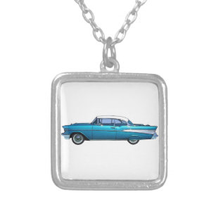 Classic car 1957 Chevy BelAire custom necklace