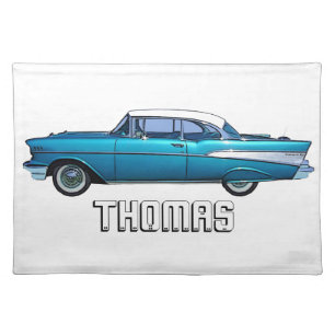Classic car 1957 Chevy BelAire custom placemat