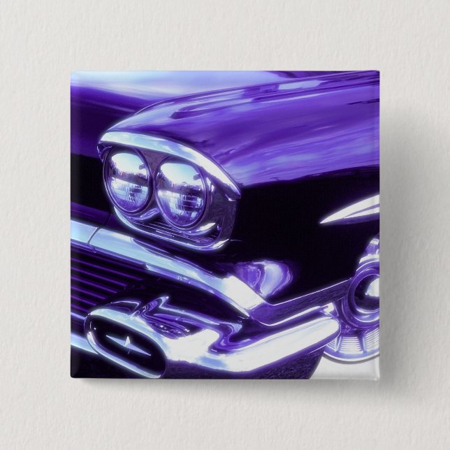 Classic car: 1958 Chevrolet Pinback Button (Front)