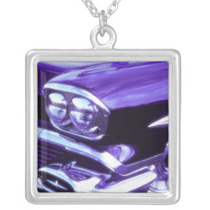 Classic car: 1958 Chevrolet Silver Plated Necklace