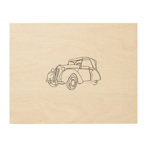 Classic Car3 Wood Wall Art