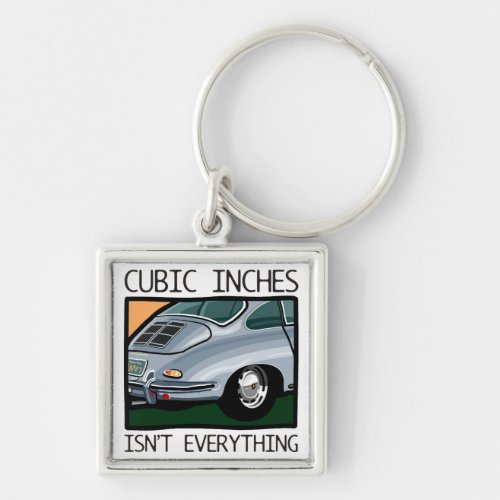 Classic car Air_cooled 356 more than cubic inches Keychain