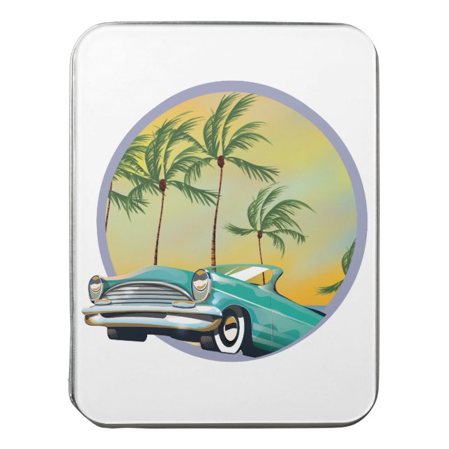Classic Car at dusk Jigsaw Puzzle (Lid Vertical)
