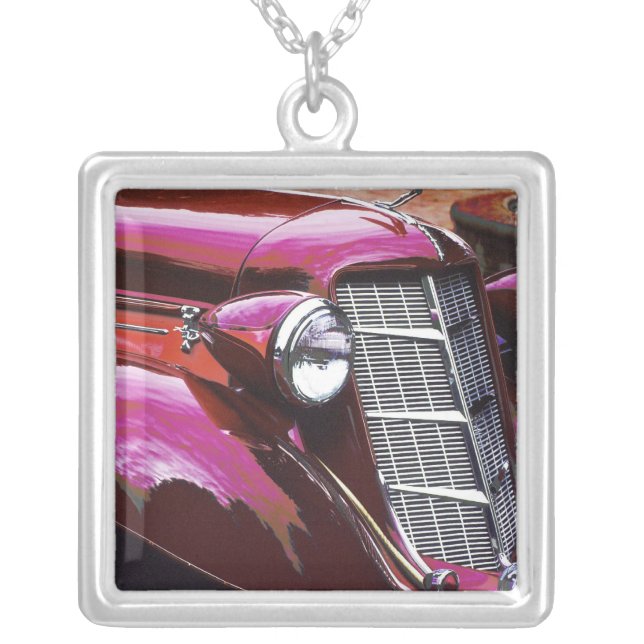 Classic car: Auburn Silver Plated Necklace (Front)