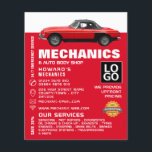 Classic Car, Auto Mechanic & Repairs Advertising Flyer<br><div class="desc">Classic Car,  Auto Mechanic & Repairs Advertising Flyers By The Business Card Store.</div>