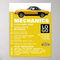 Classic Car, Auto Mechanic & Repairs Advertising