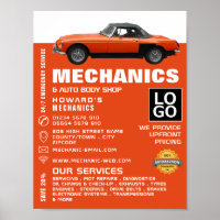 Classic Car, Auto Mechanic & Repairs Advertising