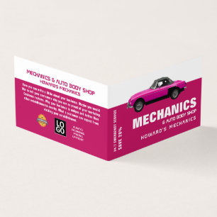 Classic Car, Auto Mechanic & Repairs, Detailed Business Card