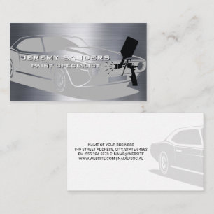 Classic Car Auto Paint Spray Business Card