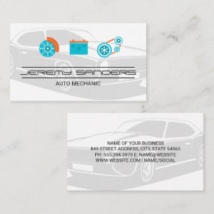 Classic Car Auto Parts Business Card