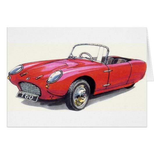CLASSIC CAR BERKELEY T60 CONVERTIBLE CARDS (Front Horizontal)