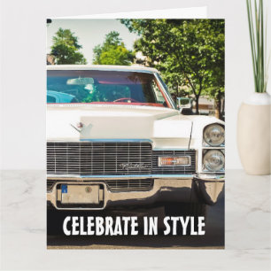CLASSIC CAR BIG BIRTHDAY CARDS
