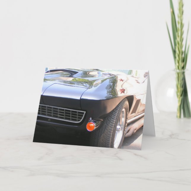 Classic Car Birthday Card (Front)