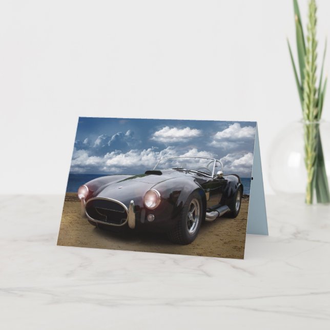 CLASSIC CAR BIRTHDAY GREETING CARD (Front)