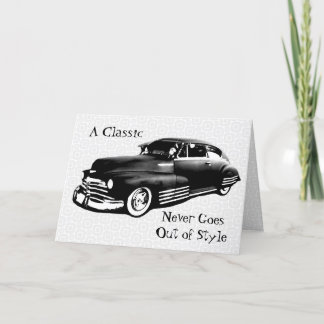 Classic Car Birthday V2 Card