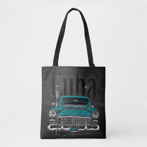 Classic Car Black Tote Bag