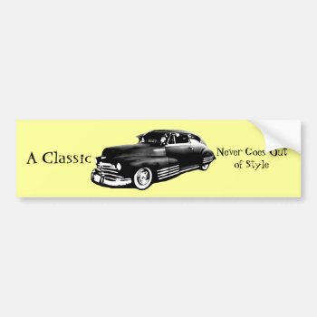 Classic Car Bumper Sticker by grnidlady at Zazzle