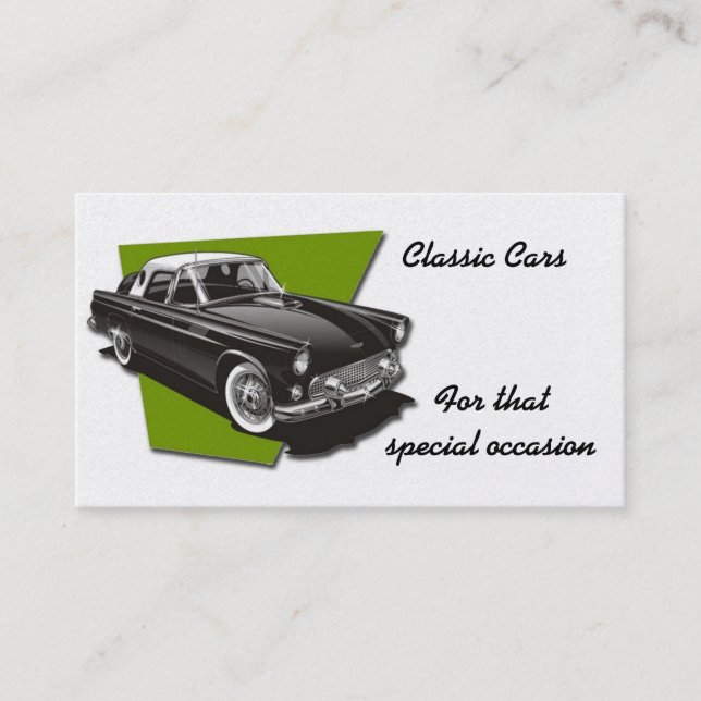 Classic Car Business Card (Front)