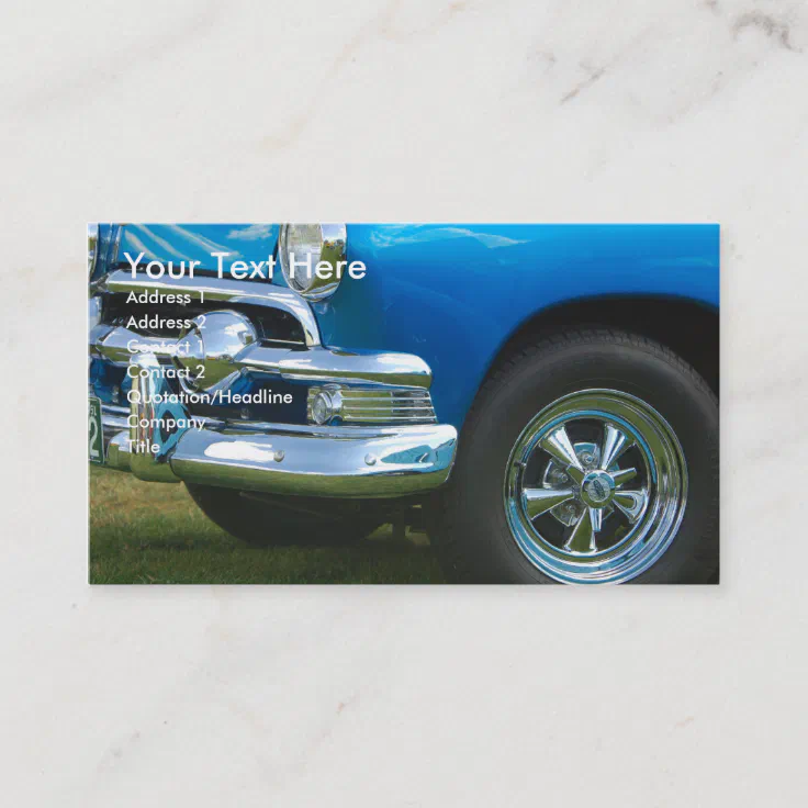 Classic Car Business Card Zazzle