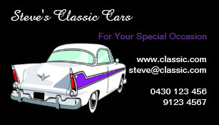 classic car business cards zazzle