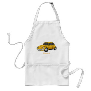 Classic car cartoon adult apron