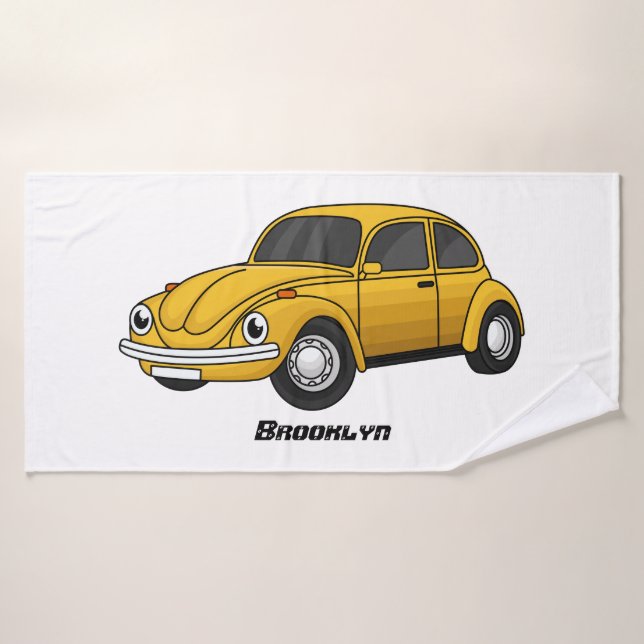 Classic car cartoon bath towel set (Bath Towel)