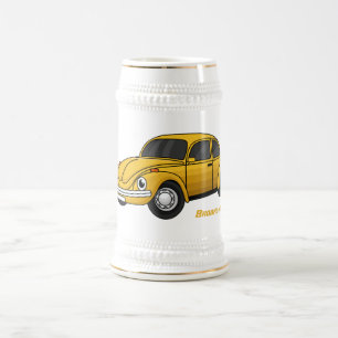 Classic car cartoon beer stein