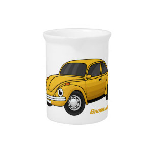 Classic car cartoon beverage pitcher