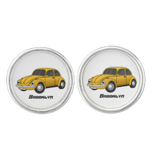 Classic car cartoon cufflinks