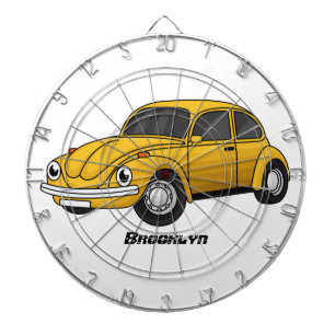 Classic car cartoon dart board