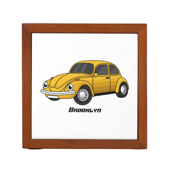 Classic car cartoon desk organizer (Front)