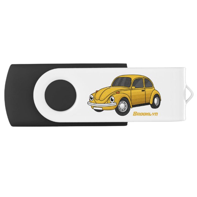 Classic car cartoon flash drive (Front)