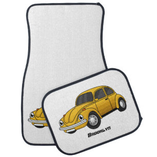 Classic car cartoon floor mat