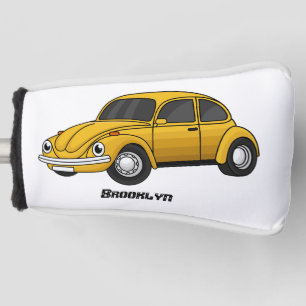 Classic car cartoon golf head cover