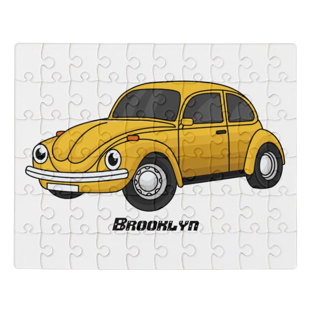 Classic car cartoon  jigsaw puzzle (Puzzle Horizontal)