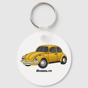 Classic car cartoon keychain