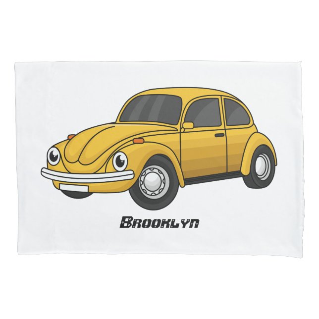 Classic car cartoon  pillow case (Front)