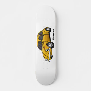 Classic car cartoon skateboard