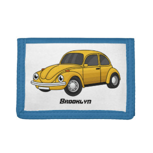 Classic car cartoon tri-fold wallet