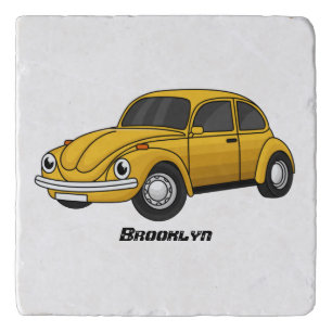 Classic car cartoon trivet
