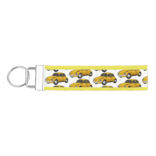 Classic car cartoon wrist keychain
